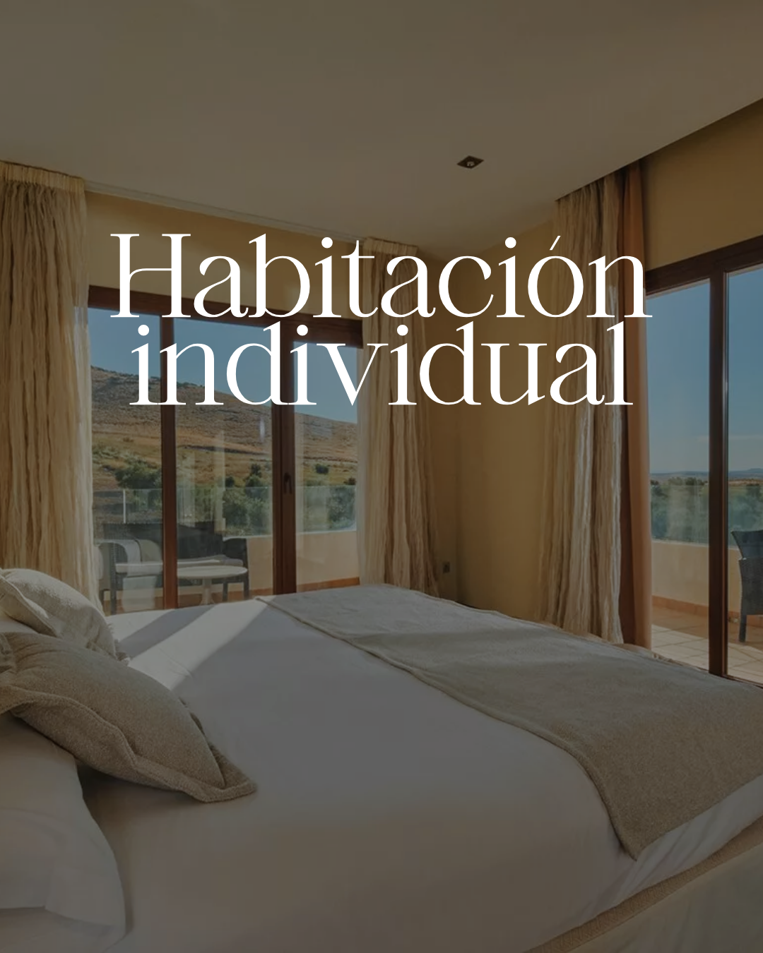 Entrada individual en habitación individual